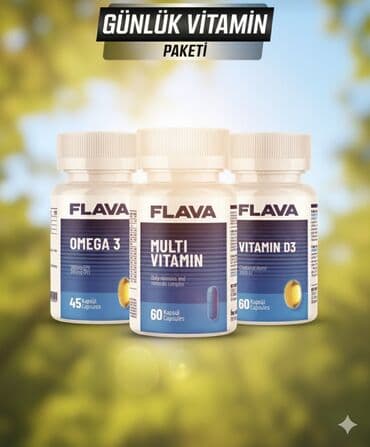 Məhsul: FLAVA “Günlük Vitamin Paketi” Tərkib: - FLAVA Omega 3 – 45 lalafo.az -da Məhsul: FLAVA “Günlük Vitamin Paketi” Tərkib: - FLAVA Omega 3 – 45