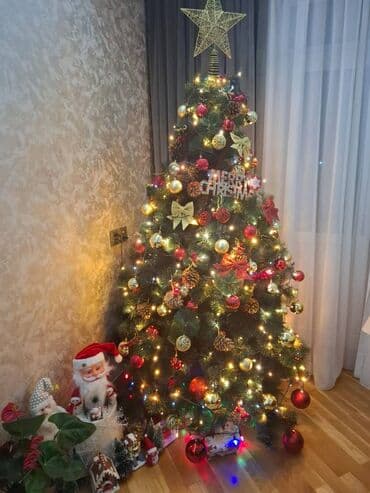 Süni şam ağacı, sıx və həcmli budaqlar - hündürlüyü 210sm, üzərindəki lalafo.az -da Süni şam ağacı, sıx və həcmli budaqlar - hündürlüyü 210sm, üzərindəki