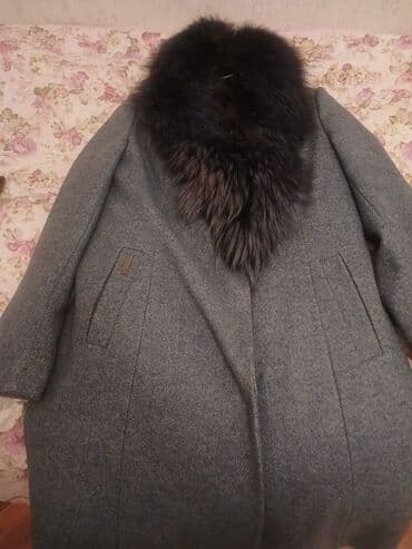 Qadın palto - Rəng: tünd boz (xırda şevron/qaşınma fakturalı parça) - lalafo.az -da Qadın palto - Rəng: tünd boz (xırda şevron/qaşınma fakturalı parça) -