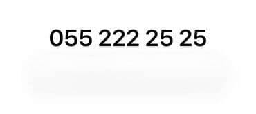 Xüsusi nömrə: 055 222 25 25 - Asan yadda qalan, ardıcıl rəqəm lalafo.az -da Xüsusi nömrə: 055 222 25 25 - Asan yadda qalan, ardıcıl rəqəm