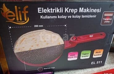 Elif Elektrikli Krep Makinası – EL 511 - Güc: 650 W - Diametr: 200 mm lalafo.az -da Elif Elektrikli Krep Makinası – EL 511 - Güc: 650 W - Diametr: 200 mm