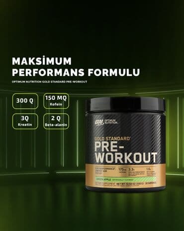 Другое спортивное питание: PRE-WORKOUT – MAKSİMUM PERFORMANS ⚡ 1 porsiyada 300 mg kofein, 3.2 g at lalafo.az — 1 Другое спортивное питание: PRE-WORKOUT – MAKSİMUM PERFORMANS ⚡ 1 porsiyada 300 mg kofein, 3.2 g — 1