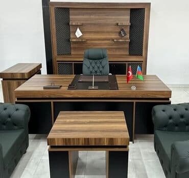 Sifarişlə ofis oturacaqları: Direktor kabinet mebel dəsti - Tərkib: geniş iş masası, ön köməkçi lalafo.az -da — 1 Sifarişlə ofis oturacaqları: Direktor kabinet mebel dəsti - Tərkib: geniş iş masası, ön köməkçi — 1