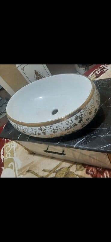 Hamam üçün aksessuarlar: Vanna otağı üçün dəst: üstəqoyma qab-uste (rəf qabı) və güzgü - lalafo.az -da — 1 Hamam üçün aksessuarlar: Vanna otağı üçün dəst: üstəqoyma qab-uste (rəf qabı) və güzgü - — 1