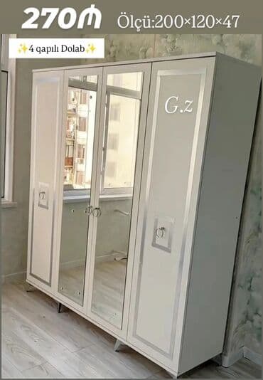 Açılan, 4 qapılı Düz dolab, Qarderob, paltar dolabı lalafo.az -da Açılan, 4 qapılı Düz dolab, Qarderob, paltar dolabı