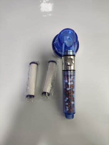 Mineral filtrləri olan duş başlığı - Material: şəffaf mavi korpus lalafo.az -da Mineral filtrləri olan duş başlığı - Material: şəffaf mavi korpus