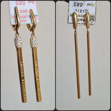 Sırğa, Sarı qızıl, 585 Əyar, 8 g, Ünvandan götürmə lalafo.az -da Sırğa, Sarı qızıl, 585 Əyar, 8 g, Ünvandan götürmə