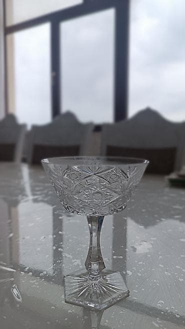 Чайный набор, Хрусталь, Богемия at lalafo.az Чайный набор, Хрусталь, Богемия