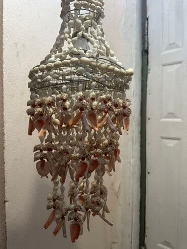 Dəniz qabıqlarından hazırlanmış asma dekor/lüstr - Material lalafo.az -da Dəniz qabıqlarından hazırlanmış asma dekor/lüstr - Material
