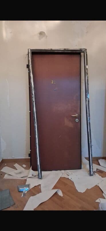 Dəmir giriş qapısı və qapı kasası - Material: metal/dəmir lalafo.az -da Dəmir giriş qapısı və qapı kasası - Material: metal/dəmir