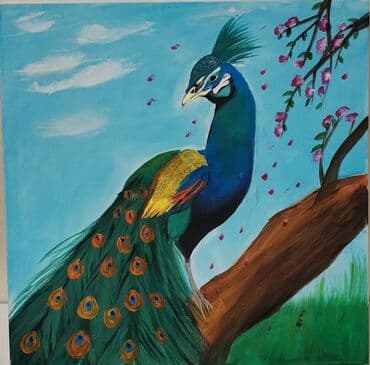 Kətan üzərinə çəkilmiş rəsm satılır ölçüsü 40×40 sm lalafo.az -da Kətan üzərinə çəkilmiş rəsm satılır ölçüsü 40×40 sm