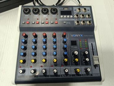 Səs kartları: Vonyx VMM-K602 kompakt audio mikser Xüsusiyyətlər: - 4 ədəd MIC/LINE lalafo.az -da — 5 Səs kartları: Vonyx VMM-K602 kompakt audio mikser Xüsusiyyətlər: - 4 ədəd MIC/LINE — 5