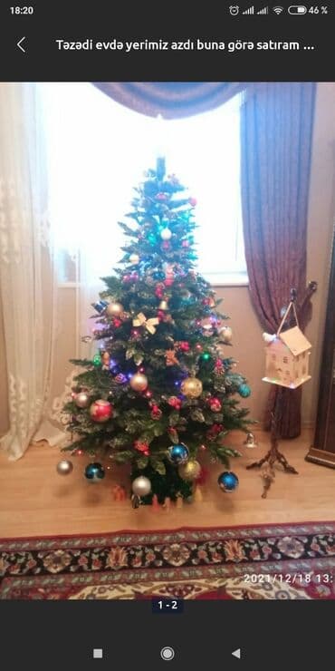 Məhsul: Bəzədilmiş süni Yeni il şam ağacı Xüsusiyyətlər: - Hündürlük lalafo.az -da Məhsul: Bəzədilmiş süni Yeni il şam ağacı Xüsusiyyətlər: - Hündürlük