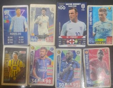 Salam futbol kartları əla vəziyyətdə neymar ronaldo roney isco lukaku lalafo.az -da Salam futbol kartları əla vəziyyətdə neymar ronaldo roney isco lukaku