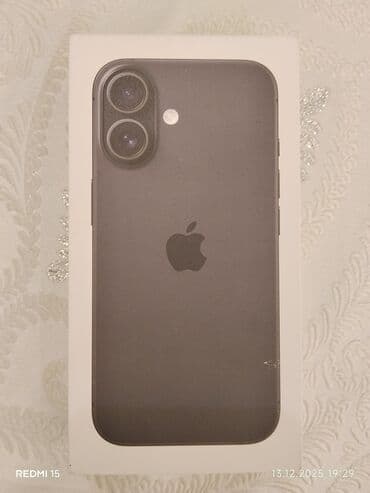 IPhone 16, 128 GB, Qara, Face ID lalafo.az -da IPhone 16, 128 GB, Qara, Face ID
