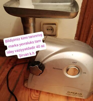 Ət çəkən maşın Eurolux, 2400 Vt, Revers ilə lalafo.az -da Ət çəkən maşın Eurolux, 2400 Vt, Revers ilə