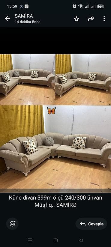 Künc divan 399m ölçü 240/300 ünvan Müşfiq. SAMİRƏ lalafo.az -da Künc divan 399m ölçü 240/300 ünvan Müşfiq. SAMİRƏ