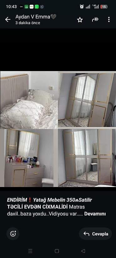 *_ENDİRİM❗Yatağ Mebelin 350₼Satilir_* *TƏCİLİ EVDƏN CİXMALİDİ* Matras lalafo.az -da *_ENDİRİM❗Yatağ Mebelin 350₼Satilir_* *TƏCİLİ EVDƏN CİXMALİDİ* Matras