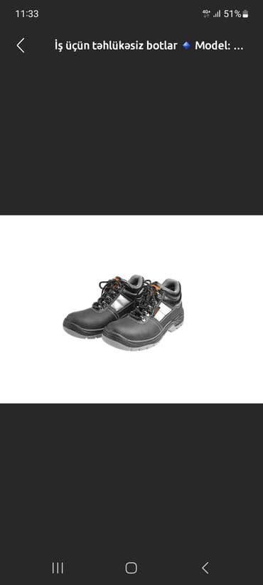 İş üçün təhlükəsizlik botları aliram say ferqi yoxdu neç3 eded olsa lalafo.az -da İş üçün təhlükəsizlik botları aliram say ferqi yoxdu neç3 eded olsa