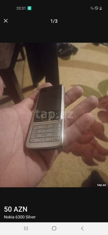 Nokia 6300 4G, rəng - Gümüşü, Düyməli lalafo.az -da Nokia 6300 4G, rəng - Gümüşü, Düyməli