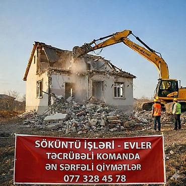 Söküntü xidmətləri – evlər üçün - Peşəkar ekskavator və xüsusi lalafo.az -da Söküntü xidmətləri – evlər üçün - Peşəkar ekskavator və xüsusi