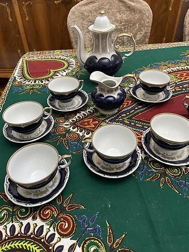 Çay dəsti, rəng - Göy, Farfor, 6 nəfərlik lalafo.az -da Çay dəsti, rəng - Göy, Farfor, 6 nəfərlik