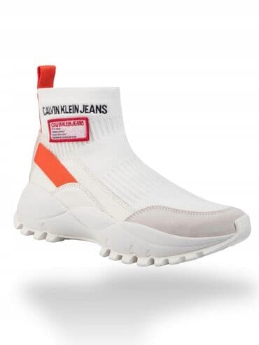 Calvin Klein Jeans “Tysha” ağ rəngdə corab tipli krossovkalar Saytda lalafo.az -da Calvin Klein Jeans “Tysha” ağ rəngdə corab tipli krossovkalar Saytda