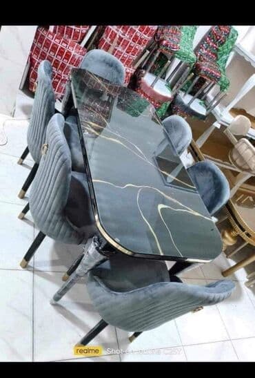 Qonaq otağı üçün, Yeni, Açılan, Dördbucaq masa, 6 stul lalafo.az -da Qonaq otağı üçün, Yeni, Açılan, Dördbucaq masa, 6 stul