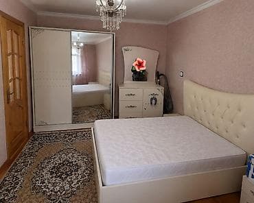 Двуспальная кровать, Трюмо, Шкаф, 2 тумбы, Б/у at lalafo.az Двуспальная кровать, Трюмо, Шкаф, 2 тумбы, Б/у