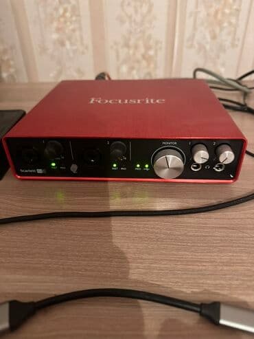 Səs kartları: Focusrite Scarlett 6i6 USB audio interfeysi - 2 ədəd kombinə edilmiş lalafo.az -da — 2 Səs kartları: Focusrite Scarlett 6i6 USB audio interfeysi - 2 ədəd kombinə edilmiş — 2