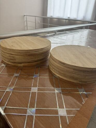 Сушилки: Bambukdan dairəvi taxta lövhələr - Material: 100% bambuk ağacı - at lalafo.az — 4 Сушилки: Bambukdan dairəvi taxta lövhələr - Material: 100% bambuk ağacı - — 4