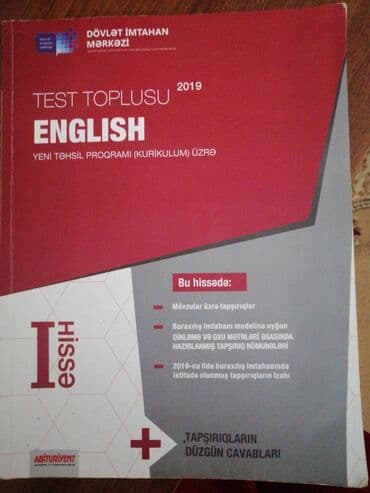 İngilis dili 1 hisse toplu. Təmizdir içi yazilmayib lalafo.az -da İngilis dili 1 hisse toplu. Təmizdir içi yazilmayib