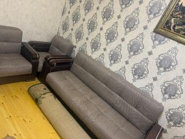 İşlənmiş, Divan, 2 kreslo, Bazalı, Açılan lalafo.az -da İşlənmiş, Divan, 2 kreslo, Bazalı, Açılan