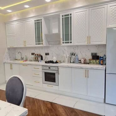 Sifarişlə tumbalar: Mətbəx mebeli – klassik ağ dizayn - Üst və alt dolablar: hündürlüklü lalafo.az -da — 3 Sifarişlə tumbalar: Mətbəx mebeli – klassik ağ dizayn - Üst və alt dolablar: hündürlüklü — 3