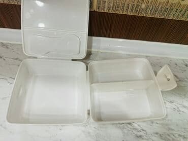 Oxlovlar: Ağ rəngli plastik yemək konteyneri (lunch box) - Kvadrat formalı lalafo.az -da — 5 Oxlovlar: Ağ rəngli plastik yemək konteyneri (lunch box) - Kvadrat formalı — 5
