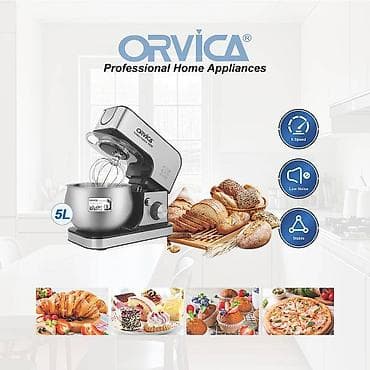 ORVICA Stand Mixer ORM-213 - Güc: 1800W - Tutum: 8 litr paslanmayan lalafo.az -da — 5 ORVICA Stand Mixer ORM-213 - Güc: 1800W - Tutum: 8 litr paslanmayan — 5
