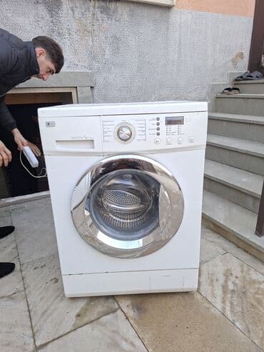 Paltaryuyan maşın LG, 7 kq, İşlənmiş, Avtomat, Qurutma var, Ödənişli çatdırılma lalafo.az -da Paltaryuyan maşın LG, 7 kq, İşlənmiş, Avtomat, Qurutma var, Ödənişli çatdırılma