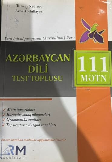 Məhsul: “Azərbaycan dili – Test Toplusu (111 mətn)” Müəlliflər: Tuncay lalafo.az -da Məhsul: “Azərbaycan dili – Test Toplusu (111 mətn)” Müəlliflər: Tuncay
