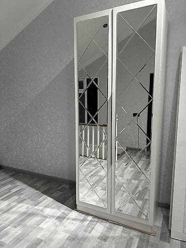 2 qapılı, Güzgülü, Ağ, Digər material, Açılan, Düz dolab lalafo.az -da 2 qapılı, Güzgülü, Ağ, Digər material, Açılan, Düz dolab