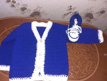 Məhsul: Əl işı uşaq dəsti - Parça: Tamamilə əl ilə toxunmuş. - Dəst lalafo.az -da Məhsul: Əl işı uşaq dəsti - Parça: Tamamilə əl ilə toxunmuş. - Dəst