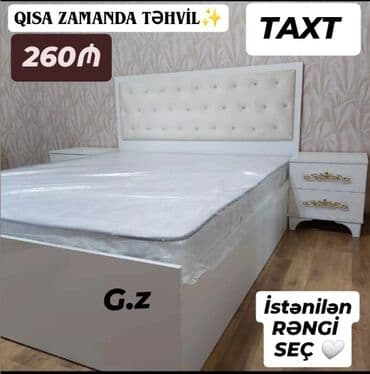 Məhsul: Taxt - Ölçü: Şəkildə ikinəfərlik model. - Dizayn: Ağ korpus lalafo.az -da Məhsul: Taxt - Ölçü: Şəkildə ikinəfərlik model. - Dizayn: Ağ korpus