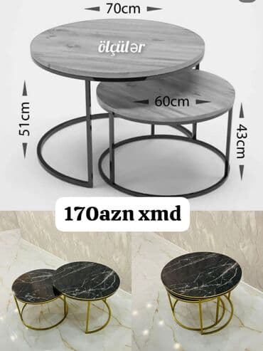 Yumru masa, Açılmayan, Təkərsiz lalafo.az -da Yumru masa, Açılmayan, Təkərsiz