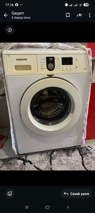 Paltaryuyan maşın Samsung, 6 kq, Təmirə ehtiyacı var, Avtomat, Qurutmasız lalafo.az -da Paltaryuyan maşın Samsung, 6 kq, Təmirə ehtiyacı var, Avtomat, Qurutmasız