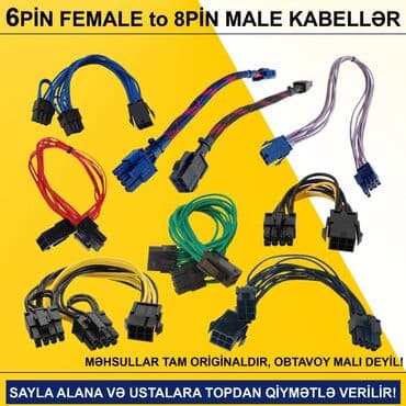 Kabellər "6PİN FEMALE to 8PİN MALE Original" SAYLA ALANA VƏ USTALARA lalafo.az -da Kabellər "6PİN FEMALE to 8PİN MALE Original" SAYLA ALANA VƏ USTALARA