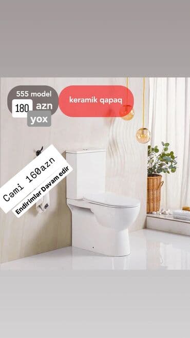 Yeni, Unitaz, Baçokdan ayrı, Kredit var, Zəmanətli, Ödənişli çatdırılma, Ünvandan götürmə lalafo.az -da Yeni, Unitaz, Baçokdan ayrı, Kredit var, Zəmanətli, Ödənişli çatdırılma, Ünvandan götürmə