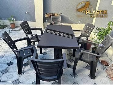 Yeni, Dördbucaq masa, 6 stul, Açılan, Stullar ilə, Plastik, Türkiyə lalafo.az -da Yeni, Dördbucaq masa, 6 stul, Açılan, Stullar ilə, Plastik, Türkiyə