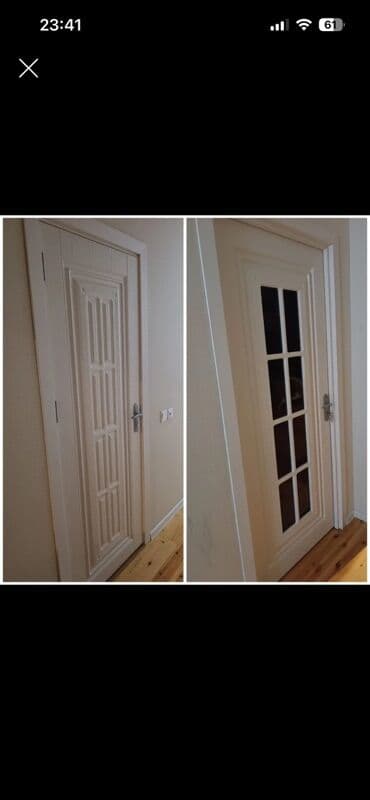 Бункерные двери: Ağ rəngdə interyer qapıları dəsti - Klassik dizaynlı 2 ədəd qapı at lalafo.az — 1 Бункерные двери: Ağ rəngdə interyer qapıları dəsti - Klassik dizaynlı 2 ədəd qapı — 1