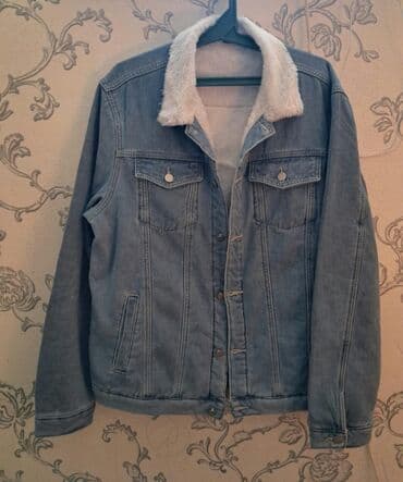 Şerpa astarlı cins gödəkçə - Material: açıq mavi denim (cins), içi lalafo.az -da Şerpa astarlı cins gödəkçə - Material: açıq mavi denim (cins), içi