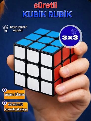 Sürətli Kubik Rubik 3x3 - Beyin inkişaf etdirici məşğuliyyət: məntiq lalafo.az -da Sürətli Kubik Rubik 3x3 - Beyin inkişaf etdirici məşğuliyyət: məntiq
