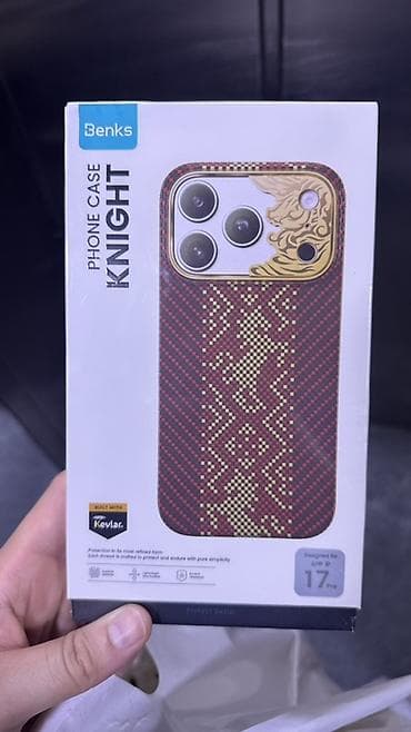 Benks Knight telefon qabı – iPhone 17 Pro üçün. - Material: Kevlar at lalafo.az Benks Knight telefon qabı – iPhone 17 Pro üçün. - Material: Kevlar